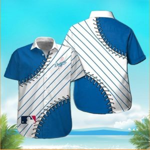 Los Angeles Dodgers Button Up Tropical Aloha Hawaiian - Adult & Kids T-Shirts, Sweatshirts & Hoodies apparel design preview 1