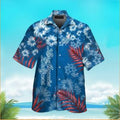 Los Angeles Dodgers Button Up Tropical Aloha Hawaiian - Adult & Kids T-Shirts, Sweatshirts & Hoodies apparel design preview 1