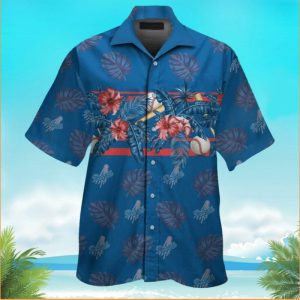 Los Angeles Dodgers Flower Blue Hawaiian For Men - Adult & Kids T-Shirts, Sweatshirts & Hoodies apparel design preview 1
