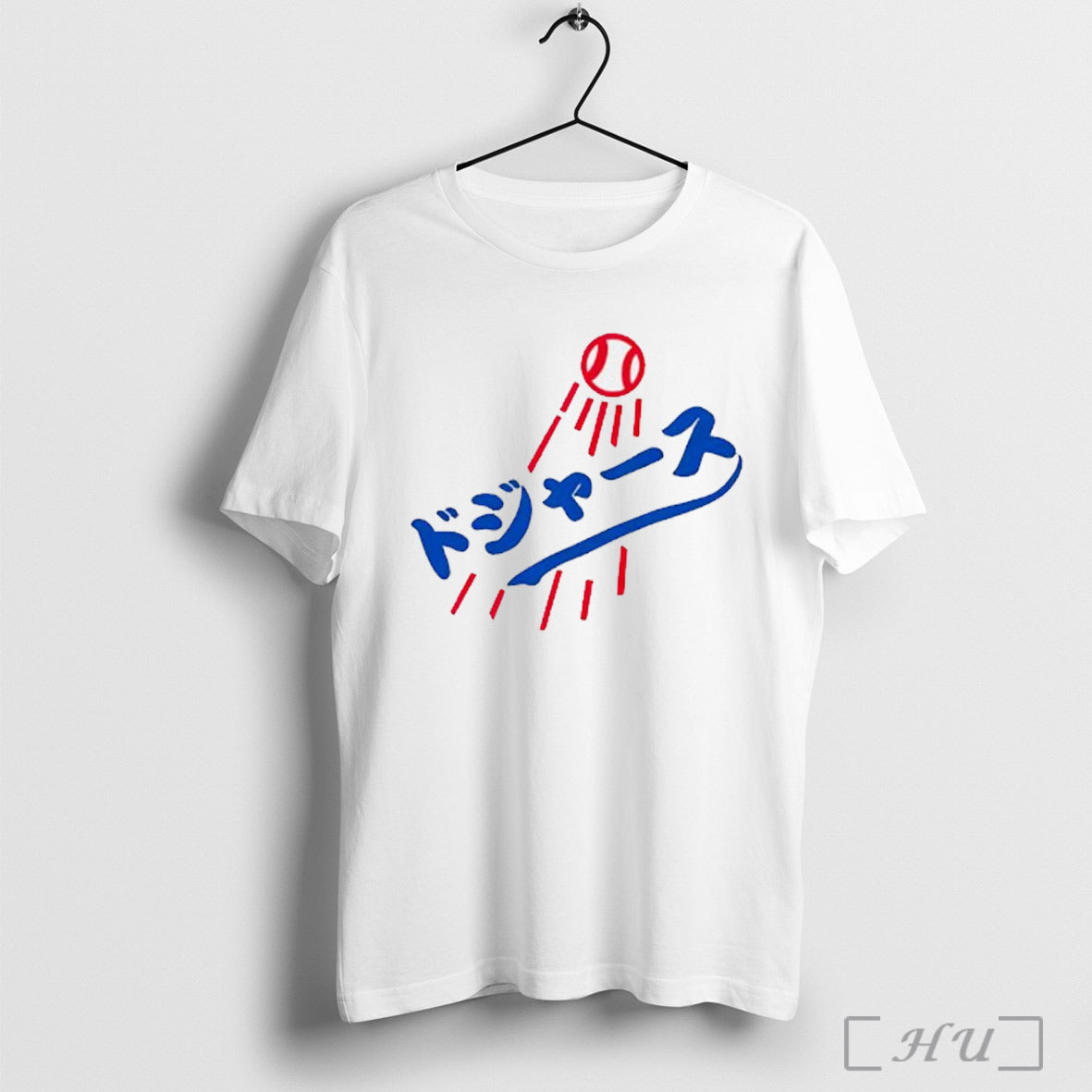Los Angeles Dodgers Japanese Baseball Logo - Adult & Kids T-Shirts, Sweatshirts & Hoodies apparel design preview 1