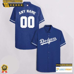 Los Angeles Dodgers Logo Hawaiian Cheap Men Baseball - Adult & Kids T-Shirts, Sweatshirts & Hoodies apparel design preview 1