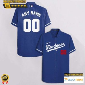 Los Angeles Dodgers Logo Hawaiian Cheap Men Baseball - Adult & Kids T-Shirts, Sweatshirts & Hoodies apparel design preview 1