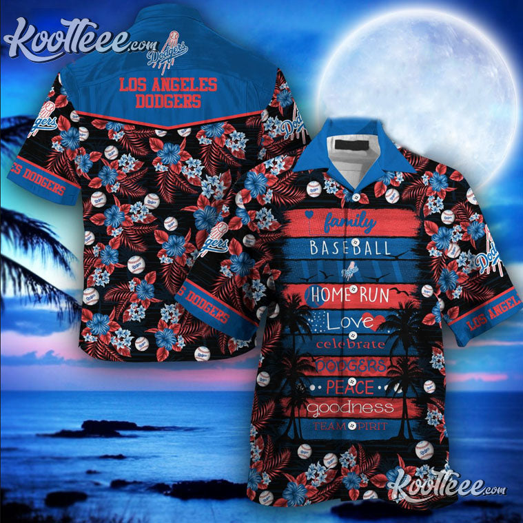 Los Angeles Dodgers MLB New Gift For Summer Hawaiian - Adult & Kids T-Shirts, Sweatshirts & Hoodies apparel design preview 1