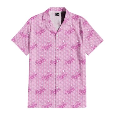 Los Angeles Dodgers Pink Paradise Hawaiian - Adult & Kids T-Shirts, Sweatshirts & Hoodies apparel design preview 1