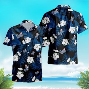 Los Angeles Dodgers Tropical Flowers For Fans Hawaii - Adult & Kids T-Shirts, Sweatshirts & Hoodies apparel design preview 1