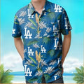 Los Angeles Dodgers Victory Vacay Button Up Hawaiian - Adult & Kids T-Shirts, Sweatshirts & Hoodies apparel design preview 1