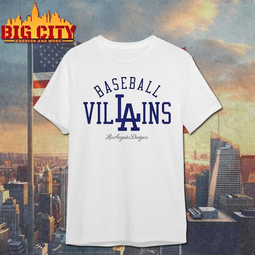 Los Angeles Dodgers baseball Villains - Adult & Kids T-Shirts, Sweatshirts & Hoodies apparel design preview 1