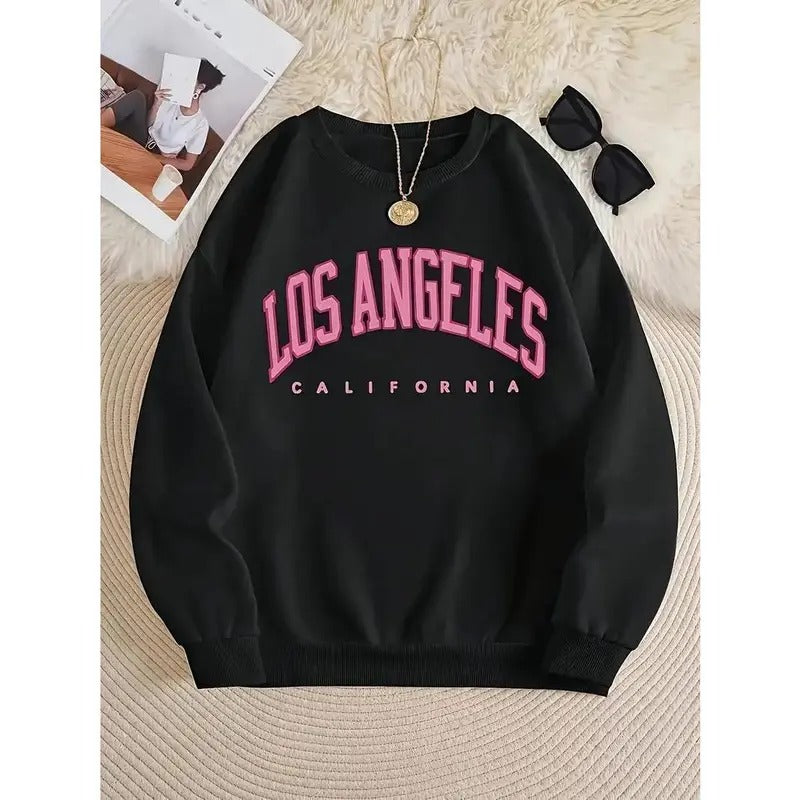 Los Angeles Print Casual Crew Neck Fall Winter - Adult & Kids T-Shirts, Sweatshirts & Hoodies apparel design preview 1