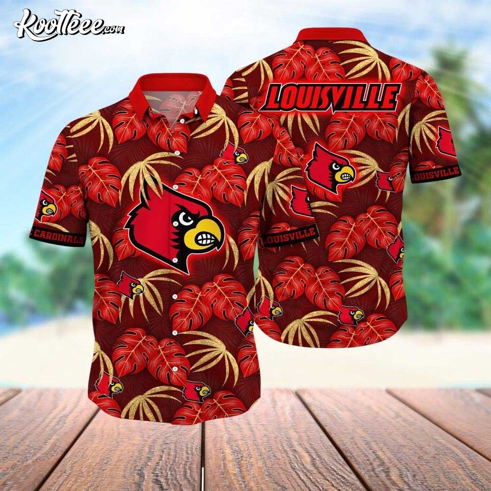 Louisville Cardinals Football Hawaiian - Adult & Kids T-Shirts, Sweatshirts & Hoodies apparel design preview 1