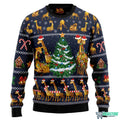 Love Giraffe 3D Ugly Christmas Sweater - Holiday Gift product image