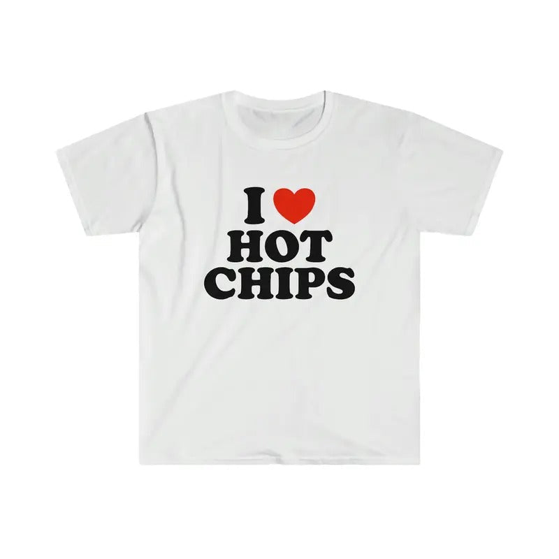 I Love Him Her Trending Heart Hot Chips Funny - Adult & Kids T-Shirts, Sweatshirts & Hoodies apparel design preview 1