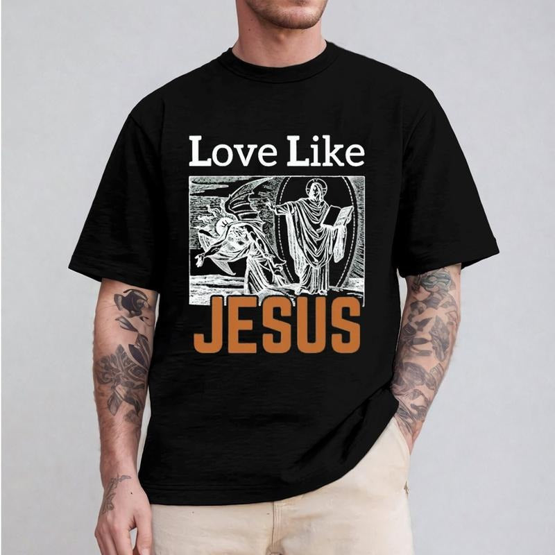 Love Like Jesus Casual Crew Neck Short Sleeve Tops - Adult & Kids T-Shirts, Sweatshirts & Hoodies apparel design preview 1