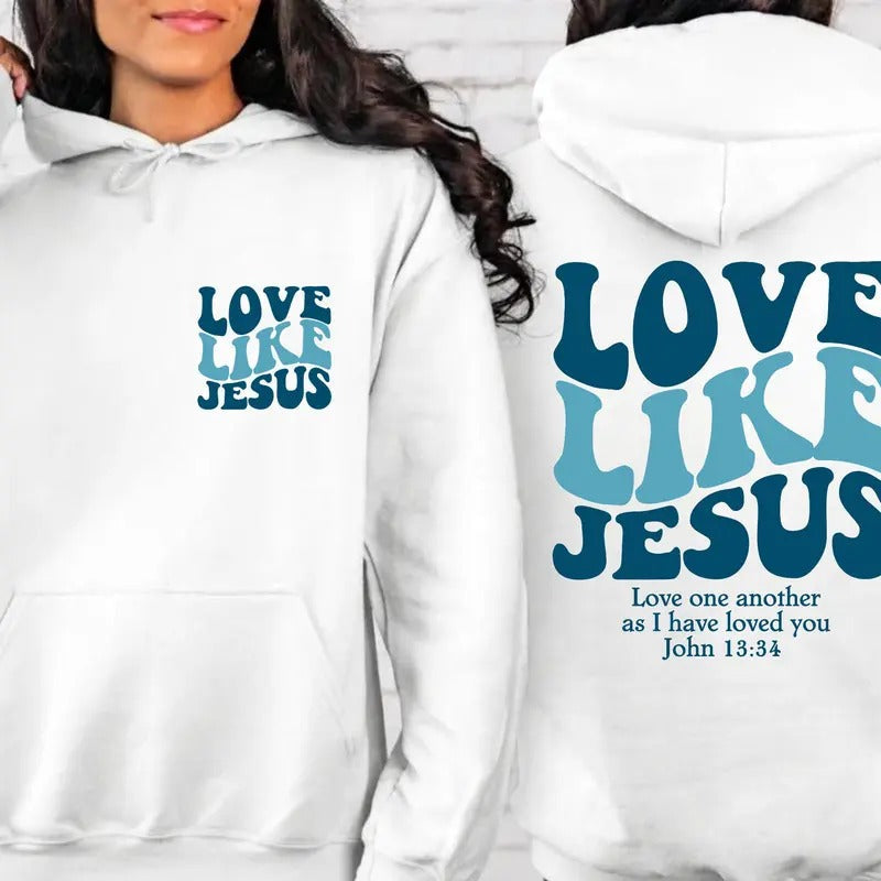 Love Like Jesus Bible Verse Christian Church - Adult & Kids T-Shirts, Sweatshirts & Hoodies apparel design preview 1