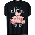 Love Pig Pigs Cute Swine Made USA - Adult & Kids T-Shirts, Sweatshirts & Hoodies apparel design preview 1