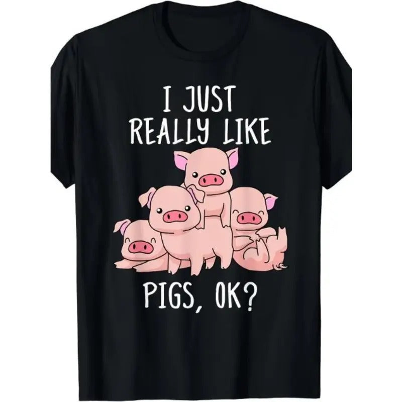 Love Pig Pigs Cute Swine Made USA - Adult & Kids T-Shirts, Sweatshirts & Hoodies apparel design preview 1