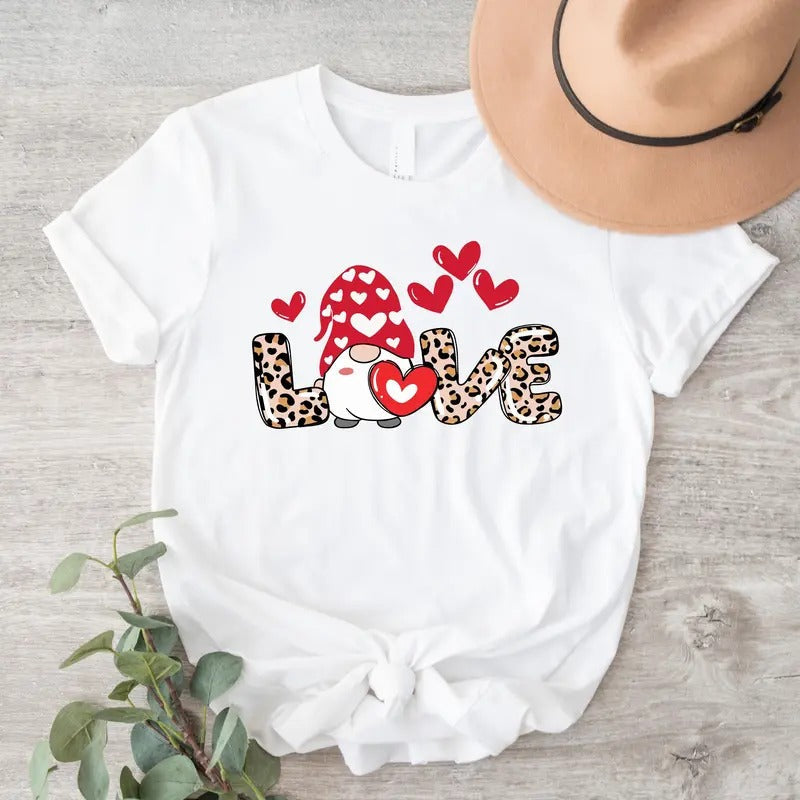 Love Gnome Valentine Engagement Fiancé New Couples - Adult & Kids T-Shirts, Sweatshirts & Hoodies apparel design preview 1