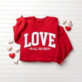 Love Valentines All You Need Cute Heart - Adult & Kids T-Shirts, Sweatshirts & Hoodies apparel design preview 1