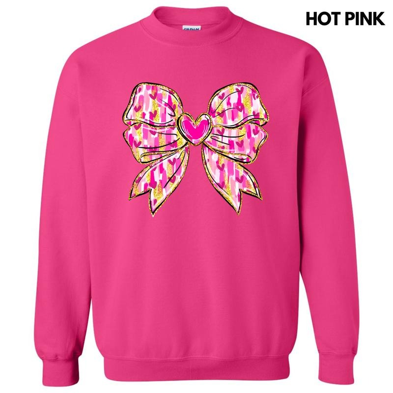 Love You Heart Bow 'NLB' - Adult & Kids T-Shirts, Sweatshirts & Hoodies apparel design preview 1