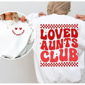 Loved Aunts Club Aunt Funny Valentines - Adult & Kids T-Shirts, Sweatshirts & Hoodies apparel design preview 1