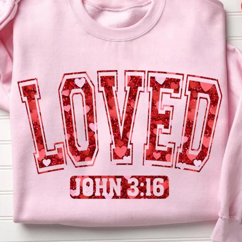 Loved John 3:16 Gildan - Adult & Kids T-Shirts, Sweatshirts & Hoodies apparel design preview 1