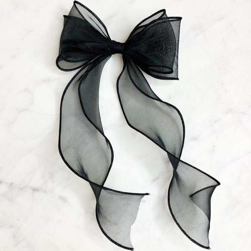 Chiffon Double Bow Barrette - Adult & Kids T-Shirts, Sweatshirts & Hoodies apparel design preview 1
