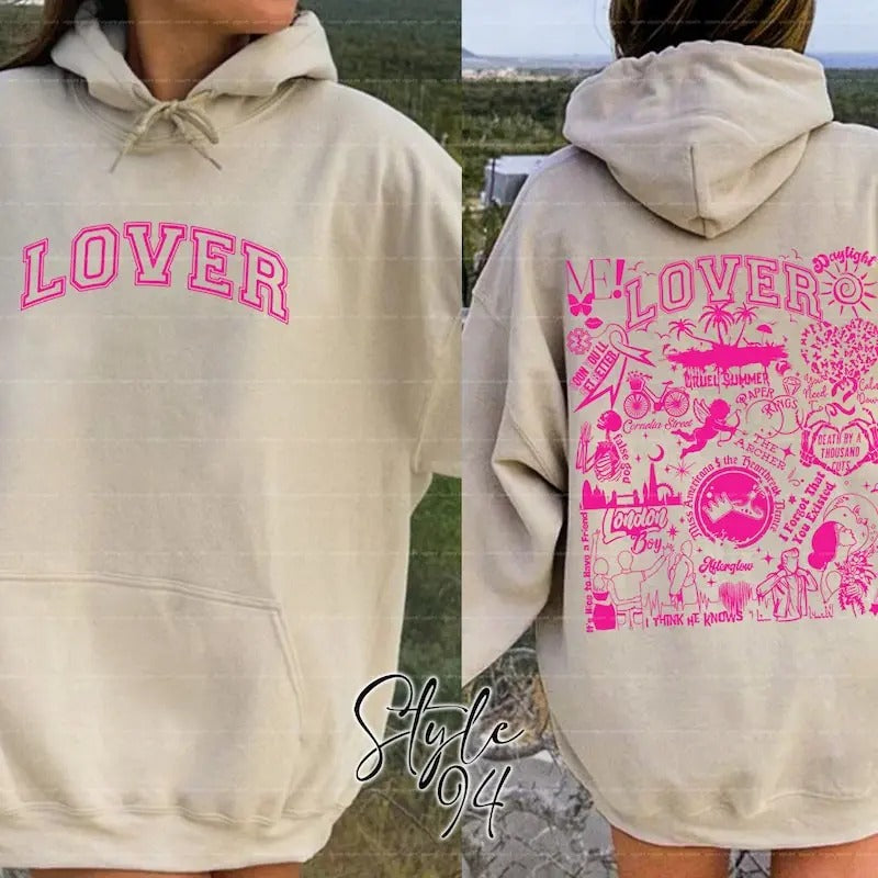 Lover Valentine Anniversary Her Pink Ie - Adult & Kids T-Shirts, Sweatshirts & Hoodies apparel design preview 1