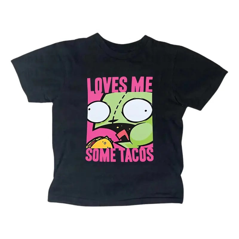 Loves Me Some Tacos Zim Baby Y2K Streetwear Gothic - Adult & Kids T-Shirts, Sweatshirts & Hoodies apparel design preview 1