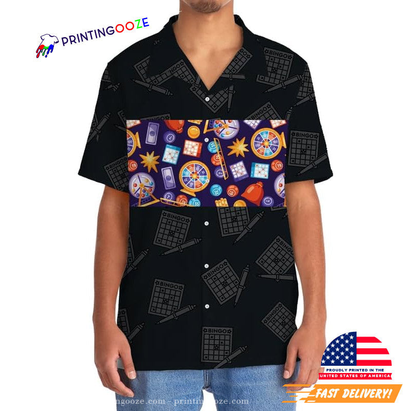 Lucky Bingo Casino Hawaiian - Adult & Kids T-Shirts, Sweatshirts & Hoodies apparel design preview 1