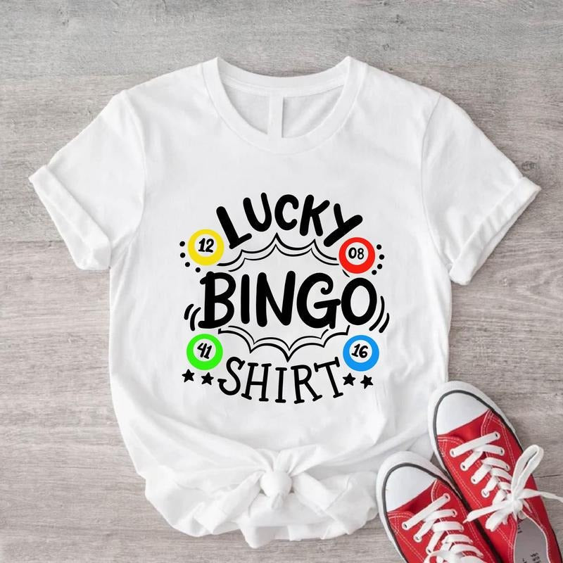 Lucky Bingo Funny Player Gamer Casino Gambling Short - Adult & Kids T-Shirts, Sweatshirts & Hoodies apparel design preview 1