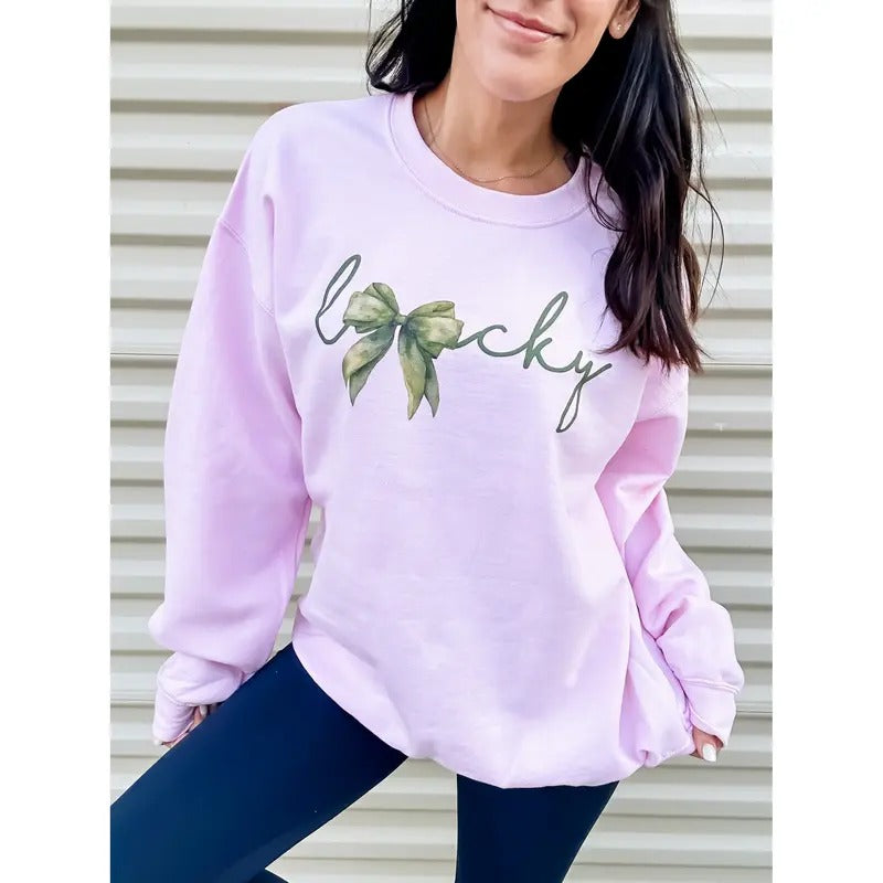 Lucky Bow Top - Adult & Kids T-Shirts, Sweatshirts & Hoodies apparel design preview 1