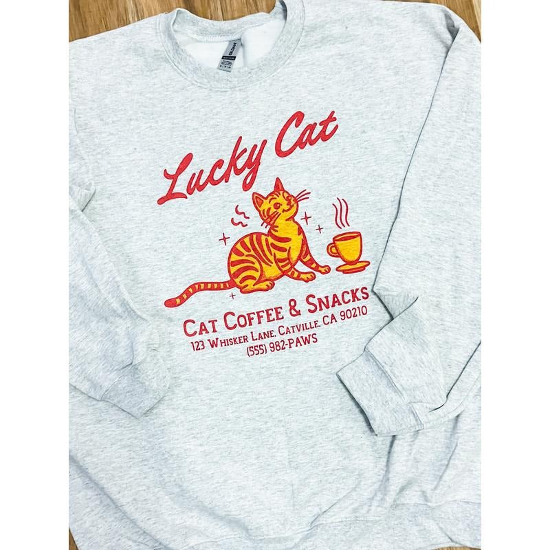 Lucky Cat Top - Adult & Kids T-Shirts, Sweatshirts & Hoodies apparel design preview 1