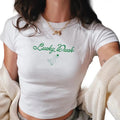 Lucky Duck Baby St Patricks Day Irish Girl Paddys Y2k - Adult & Kids T-Shirts, Sweatshirts & Hoodies apparel design preview 1