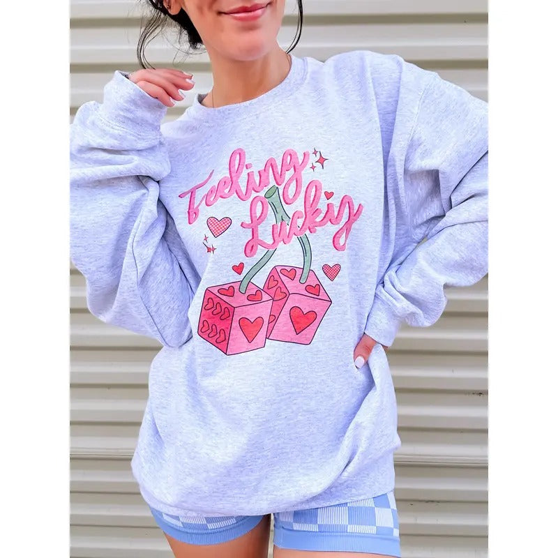 Lucky Heart Dice Top - Adult & Kids T-Shirts, Sweatshirts & Hoodies apparel design preview 1