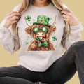 Lucky Highland Cow St. Patrick'S Day Funny Patty'S - Adult & Kids T-Shirts, Sweatshirts & Hoodies apparel design preview 1