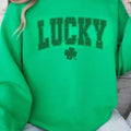 Lucky Varsity Shamrock St Patrick'S Day Retro Paddy'S - Adult & Kids T-Shirts, Sweatshirts & Hoodies apparel design preview 1