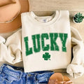 Lucky Varsity St Patrick'S Day Retro Shamrock Paddy'S - Adult & Kids T-Shirts, Sweatshirts & Hoodies apparel design preview 1