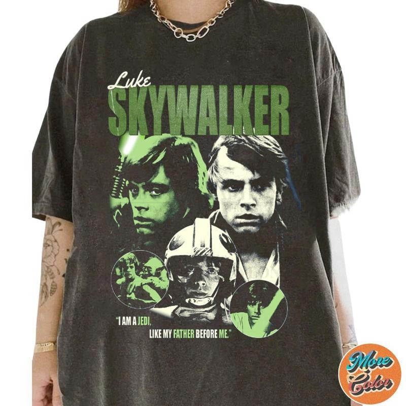 Luke Skywalker New Hope Cotton Crew Neck Size S 4XL - Adult & Kids T-Shirts, Sweatshirts & Hoodies apparel design preview 1