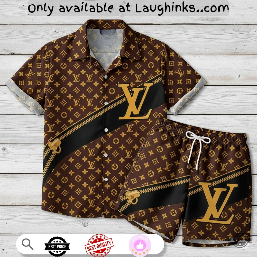 Lv Paris Hawaiian And Shorts - Adult & Kids T-Shirts, Sweatshirts & Hoodies apparel design preview 1