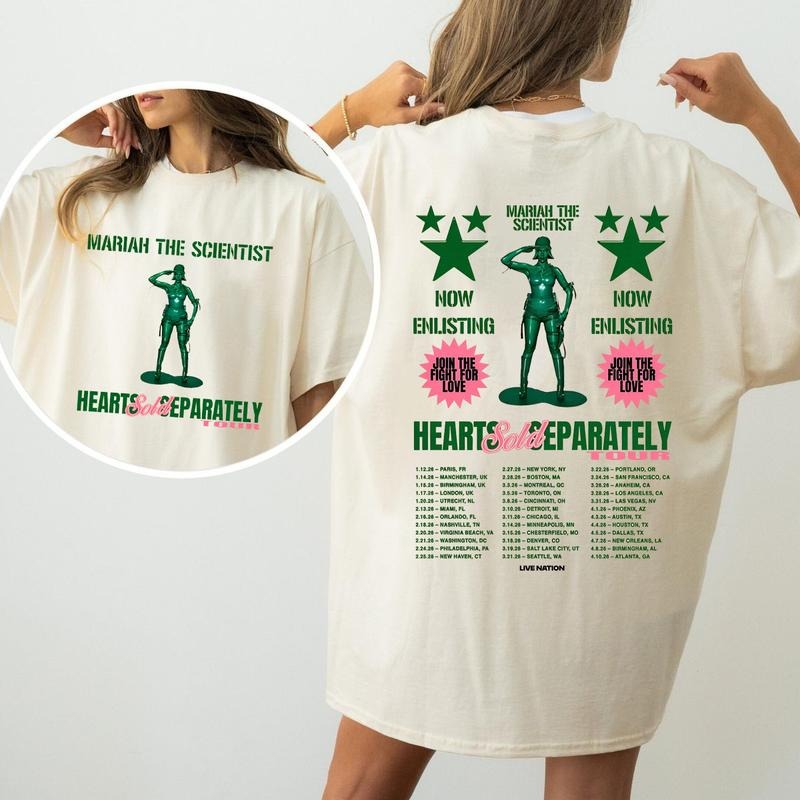 M Scientist Tour Hearts Sold Separately R&B Concert - Adult & Kids T-Shirts, Sweatshirts & Hoodies apparel design preview 1