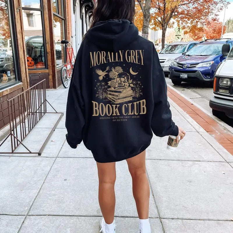 M0rally Grey Book Club Booktok Bookish Things Smut - Adult & Kids T-Shirts, Sweatshirts & Hoodies apparel design preview 1