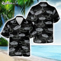 M1A1 Abrams Silhouette Hawaiian - Adult & Kids T-Shirts, Sweatshirts & Hoodies apparel design preview 1
