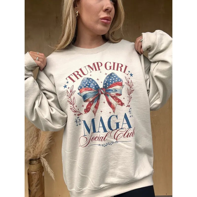 MAGA Social Club Top - Adult & Kids T-Shirts, Sweatshirts & Hoodies apparel design preview 1
