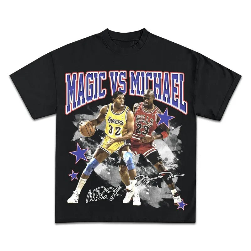 MAGIC VS MICHAEL STREETWEAR - Adult & Kids T-Shirts, Sweatshirts & Hoodies apparel design preview 1