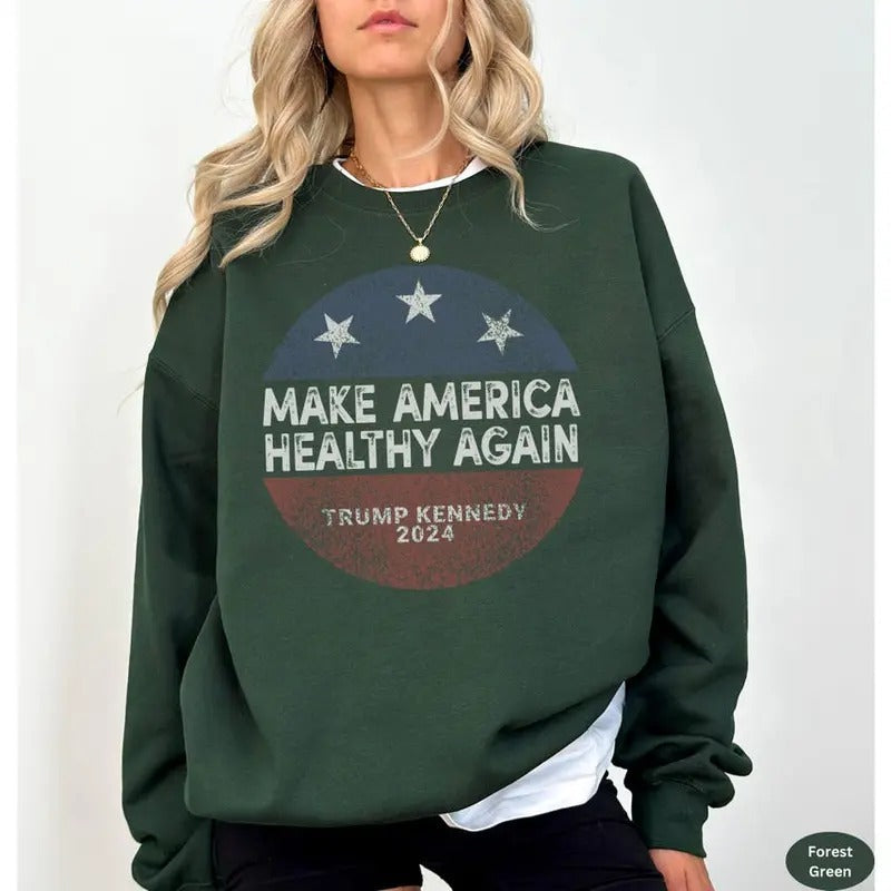 MAHA Trump Kennedy 2024 Make America Healthy Again - Adult & Kids T-Shirts, Sweatshirts & Hoodies apparel design preview 1