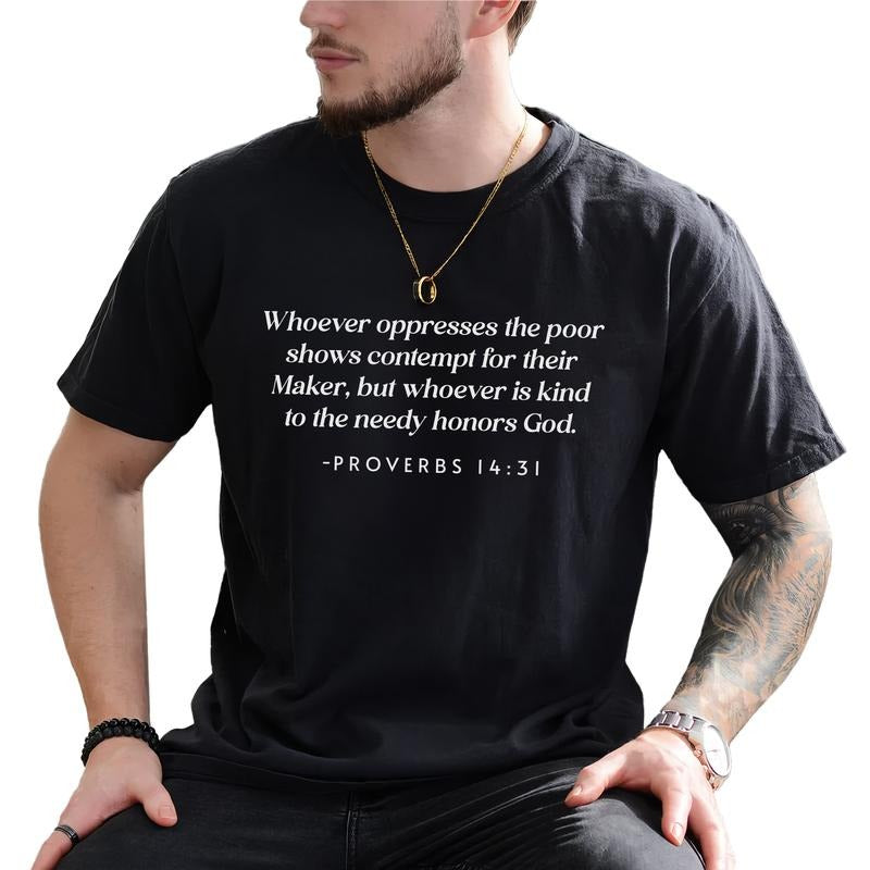 MAPTEES Oppressing Poor Insults God Kindness Needy - Adult & Kids T-Shirts, Sweatshirts & Hoodies apparel design preview 1
