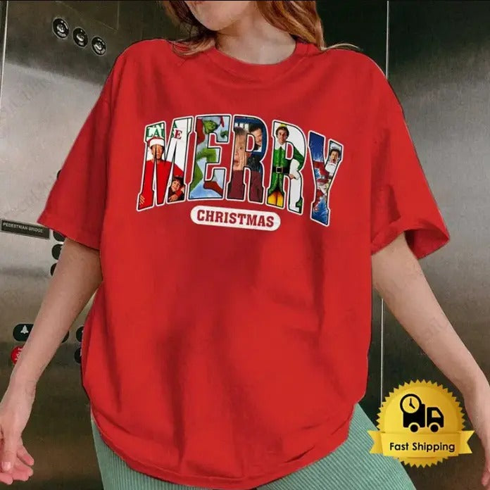 MERRY 90s Movies - Adult & Kids T-Shirts, Sweatshirts & Hoodies apparel design preview 1