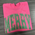 MERRY Green Hot Pink Gildan - Adult & Kids T-Shirts, Sweatshirts & Hoodies apparel design preview 1