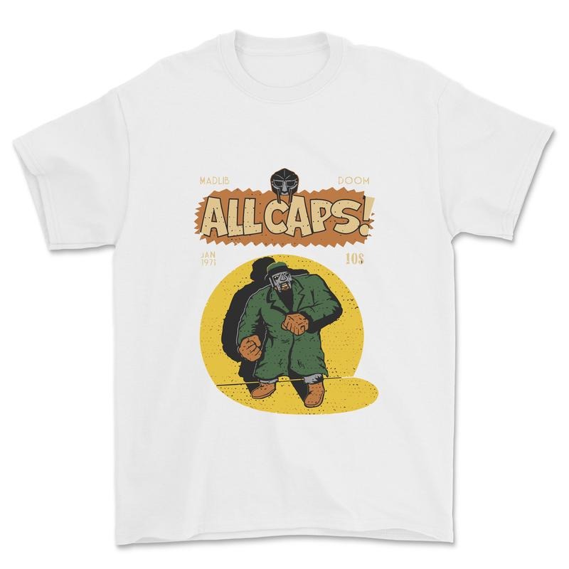 MF Doom Madlib All Caps - Adult & Kids T-Shirts, Sweatshirts & Hoodies apparel design preview 1