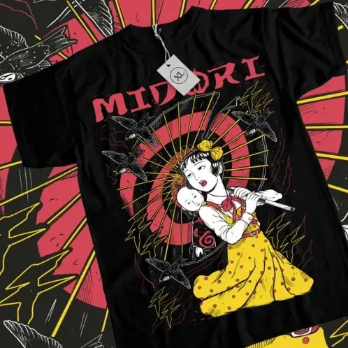 MIDORI CAMELLIA GIRL Shojo Tsubaki Suehiro Maruo - Adult & Kids T-Shirts, Sweatshirts & Hoodies apparel design preview 1