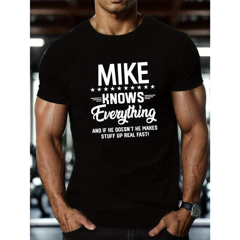 [MIKE Knows Everything Breathable Cotton Blend Casual - Adult & Kids T-Shirts, Sweatshirts & Hoodies apparel design preview 1